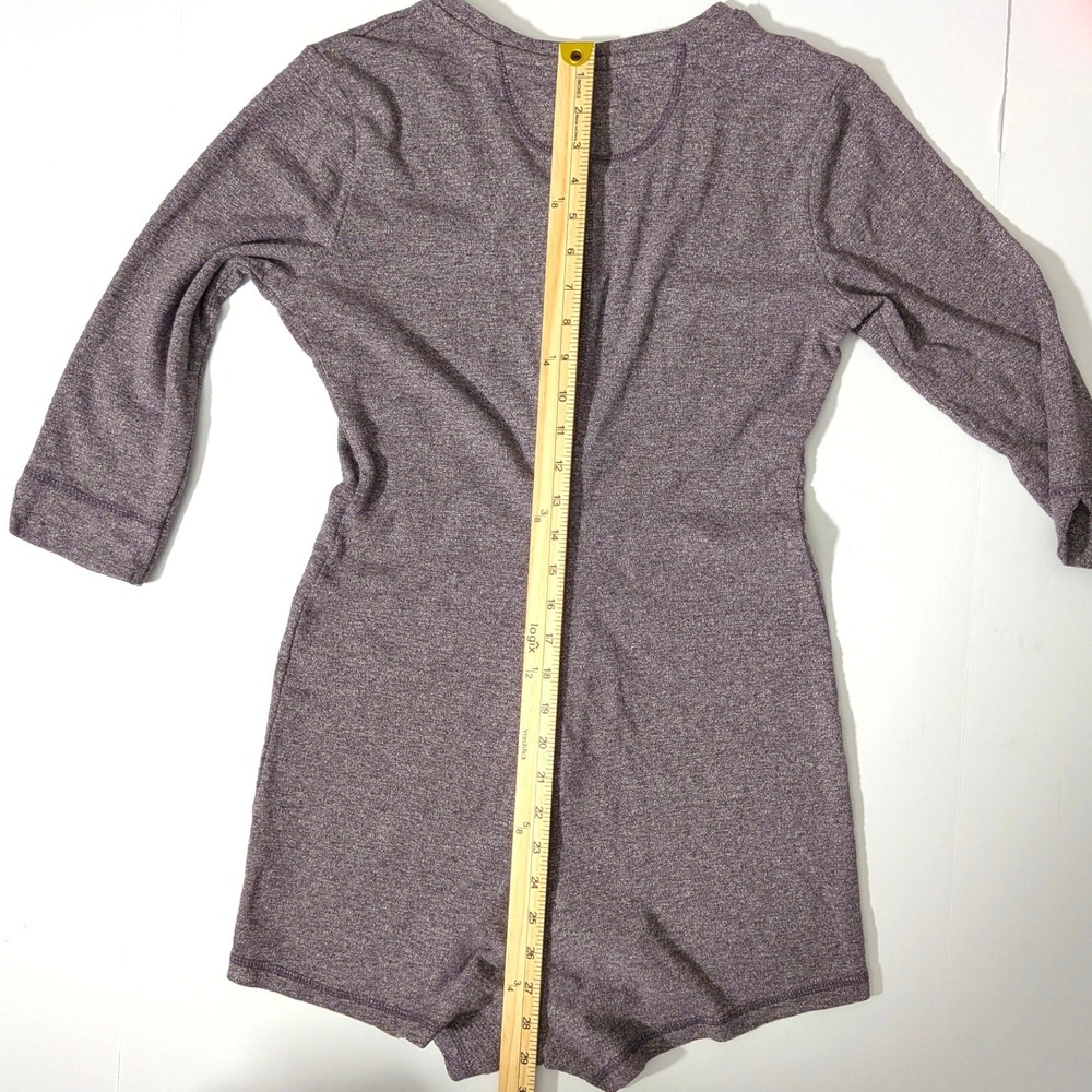 UGG Heidi Lounge Romper Nightshade Heather Purple Snap Up 100% Cotton Pajamas M - Picture 12 of 12